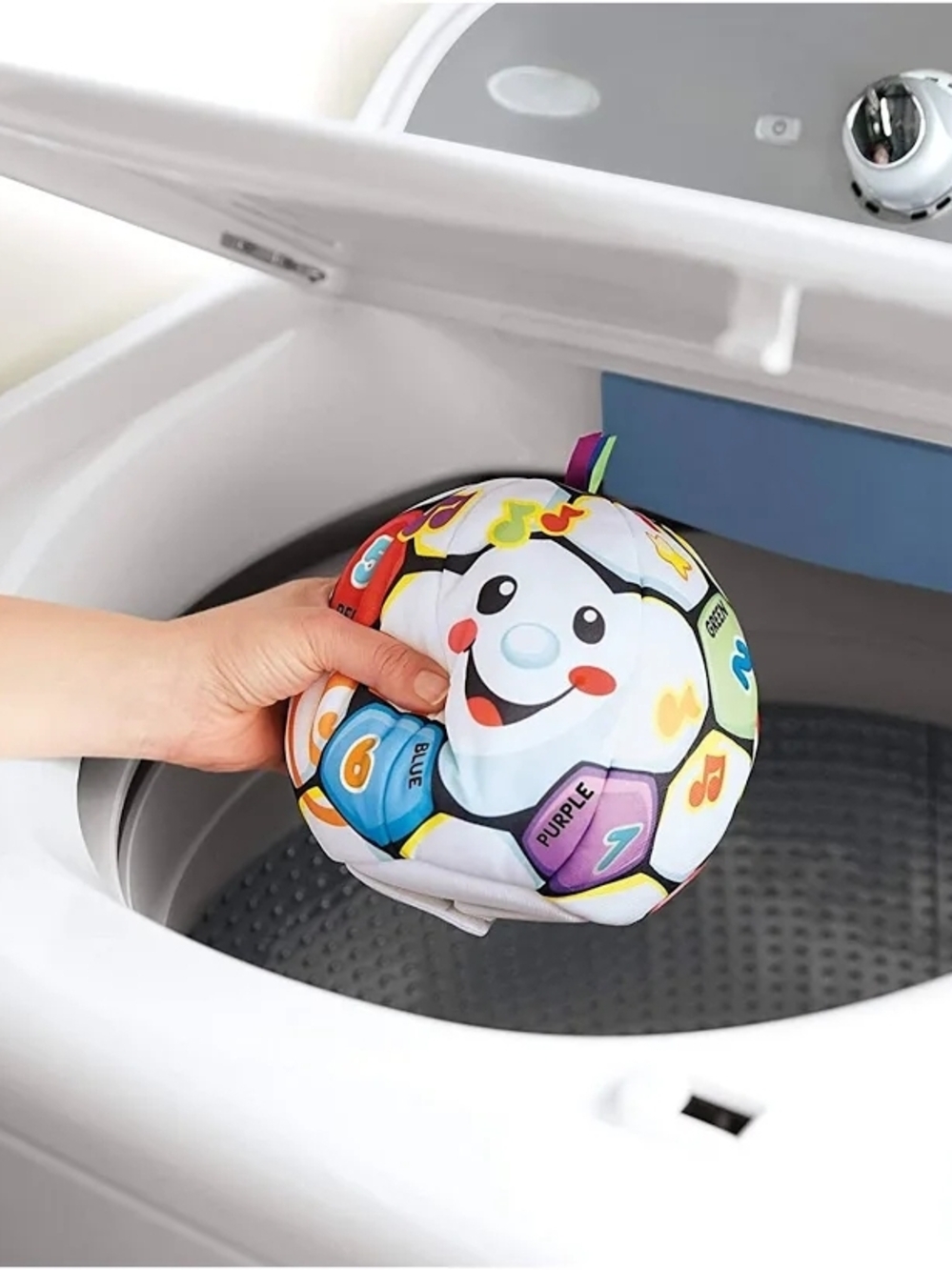 Fisher-Price Laugh & Learn Singin' Soccer Ball - White & Multicolor - Picture 3 of 5
